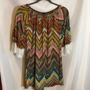 WinWin half sleeve blouse with lace detail LG/XLG